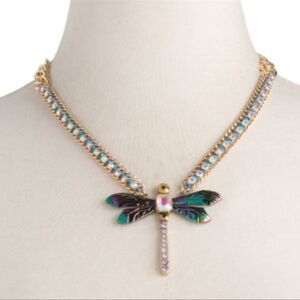 Betsey Johnson Dragonfly Necklace NWT
